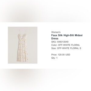 Abercrombie & Fitch | Faux Silk High-slit Midaxi Dress